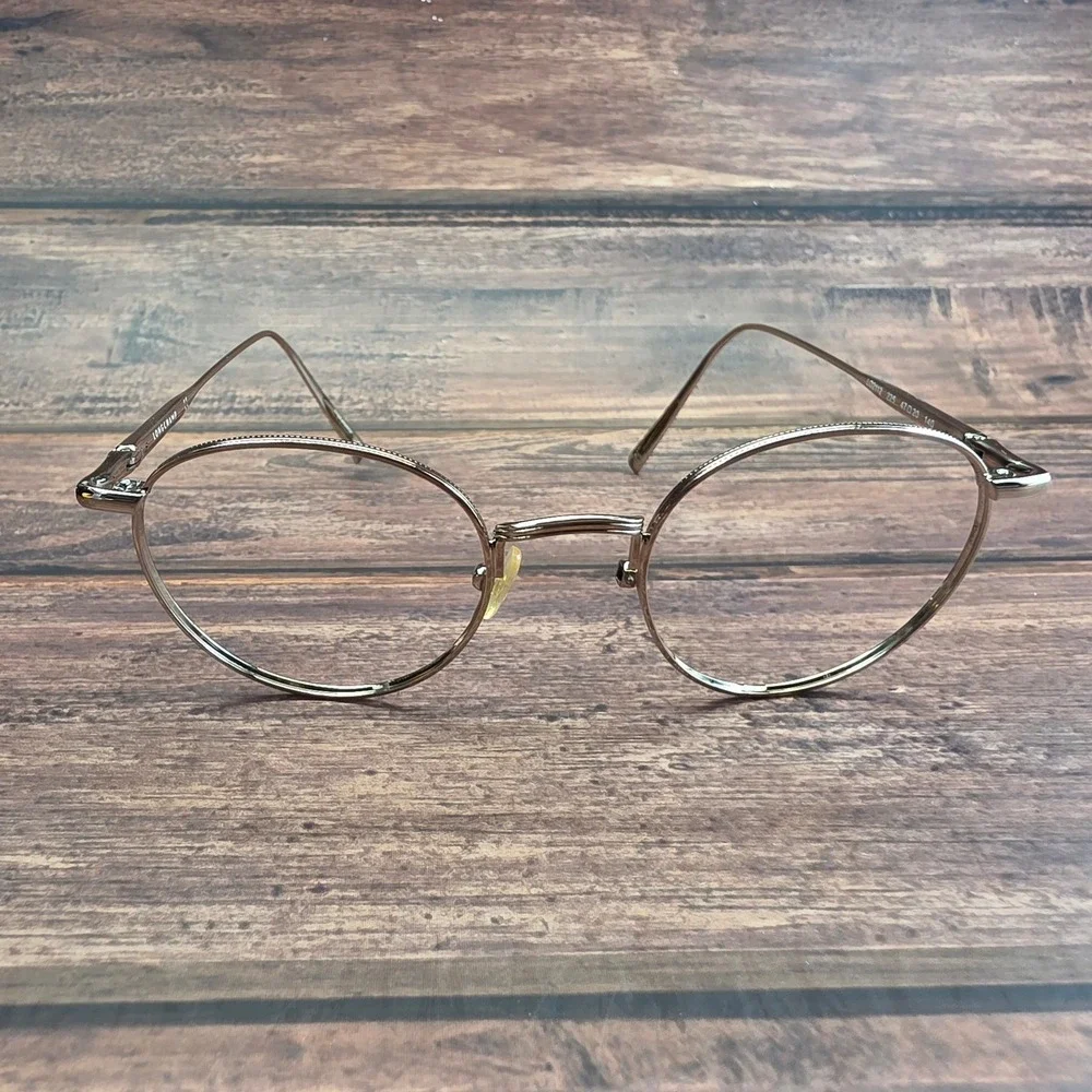 Longchamp LO2112 225 Rose Gold Round Eyeglass Frames 47-20-140 Mens Womens